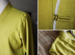 棉麻料中式服装男士唐装/中山装/新中式手工定制
