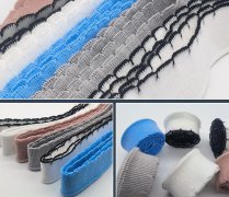 双面罗纹波浪花边袖口衣领下摆等服装等拉架弹力面料